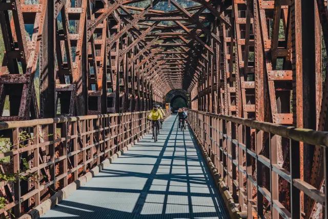 il Ponte di Ferro prima di entrare a Chiusaforte